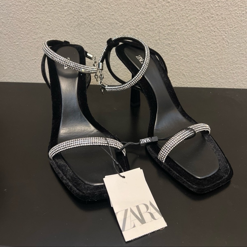 Zara Crystal strap Women's Heeled Sandals